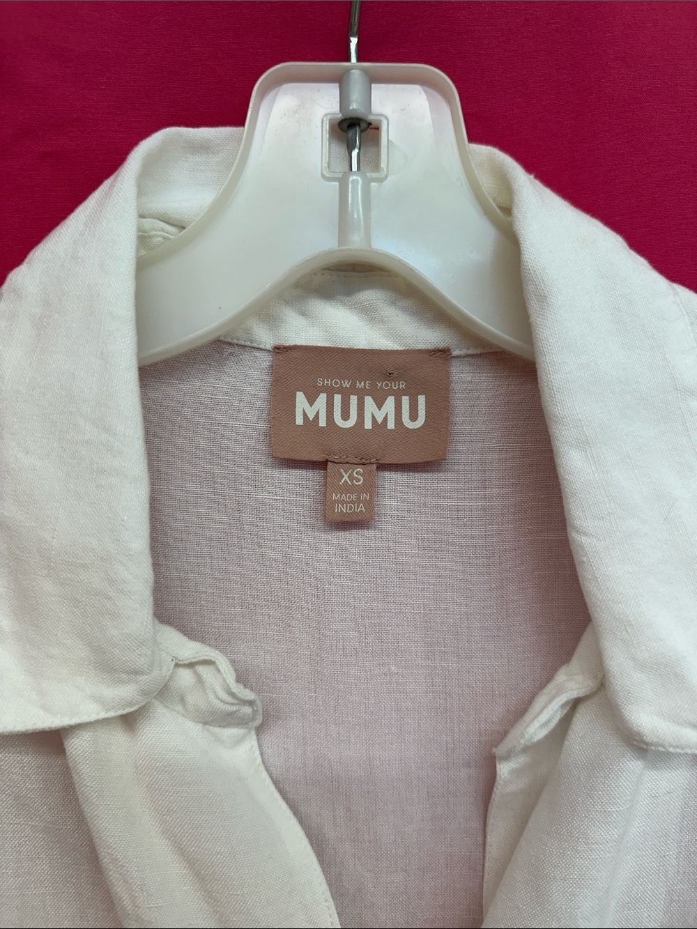 Show Me Your MuMu Cream Button-Front Shirt - Picture 2 of 3